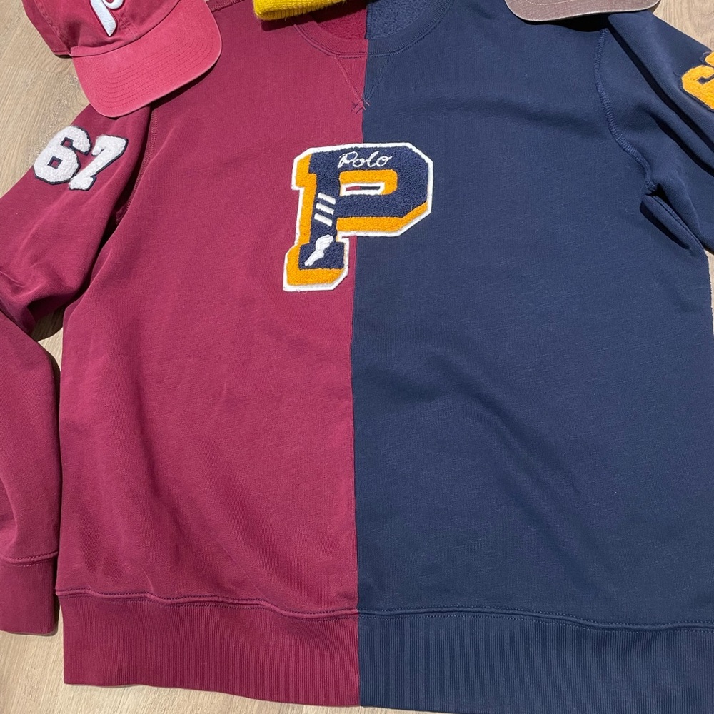 Polo letterman sweat shirt
